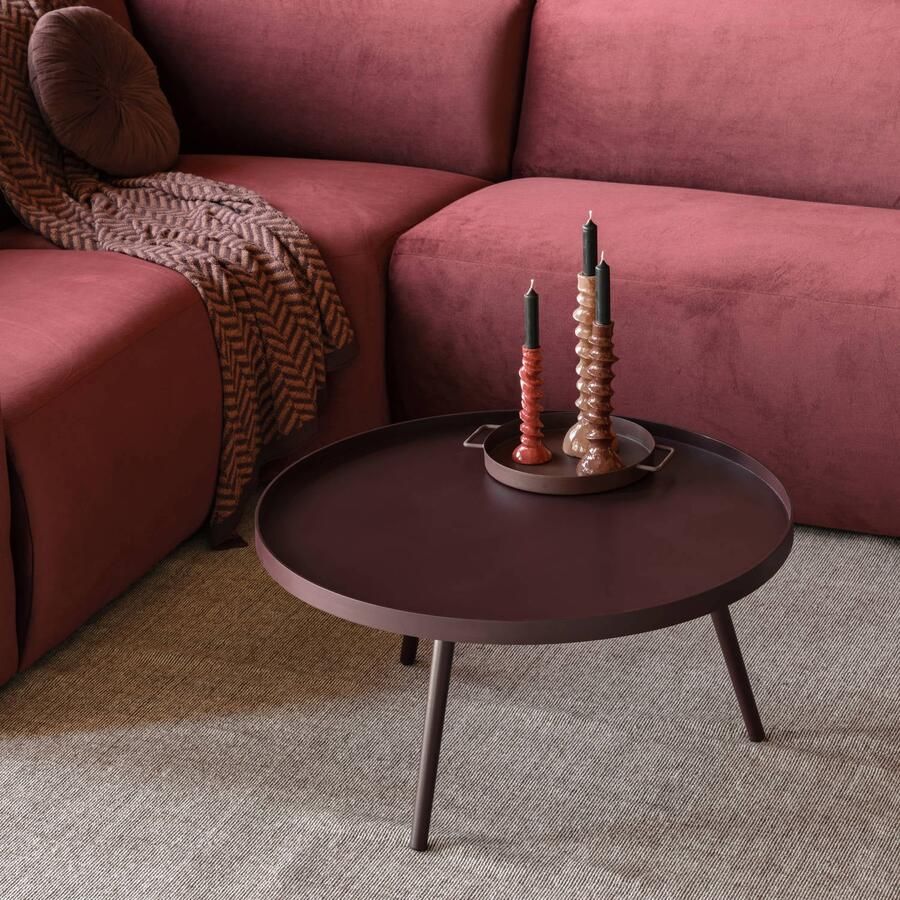 WOOOD Mesa houten bijzettafel rood - Foto 2