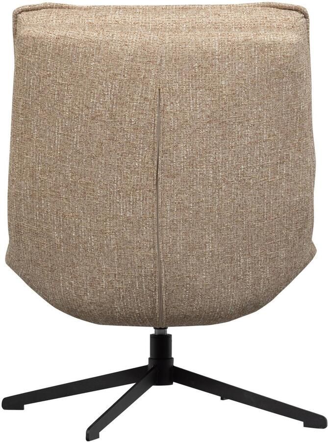 WOOOD Milaro Draaifauteuil Geweven Stof Naturel Melange Beige 88x75x94 cm - Foto 3