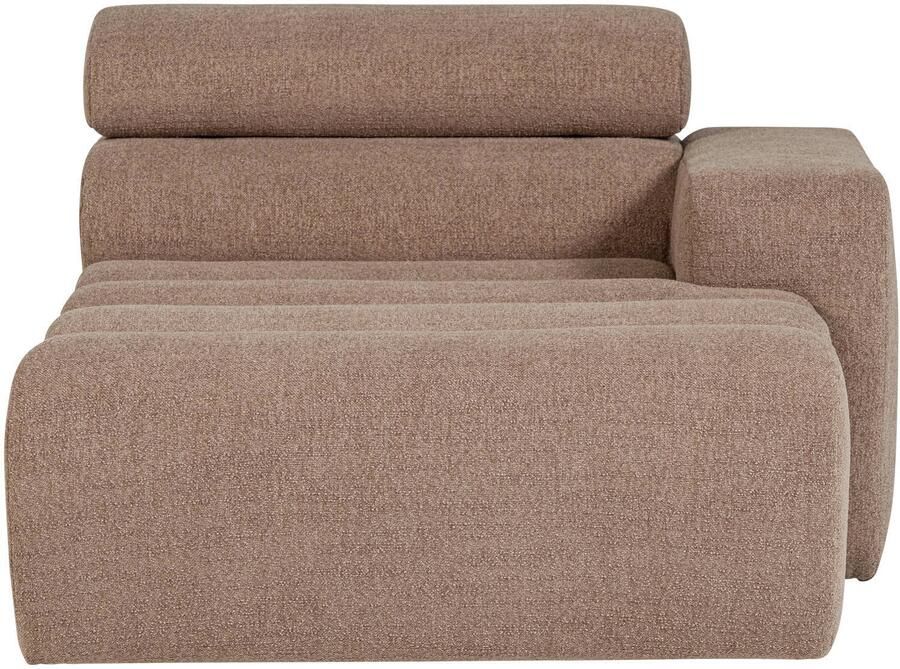 WOOOD Novi Chaise Longue Element Arm Rechts Polyester Taupe