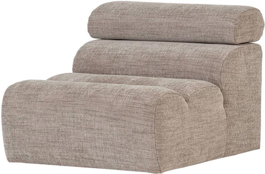 WOOOD Novi 1-Zits Element Bank Polyester Naturel Melange