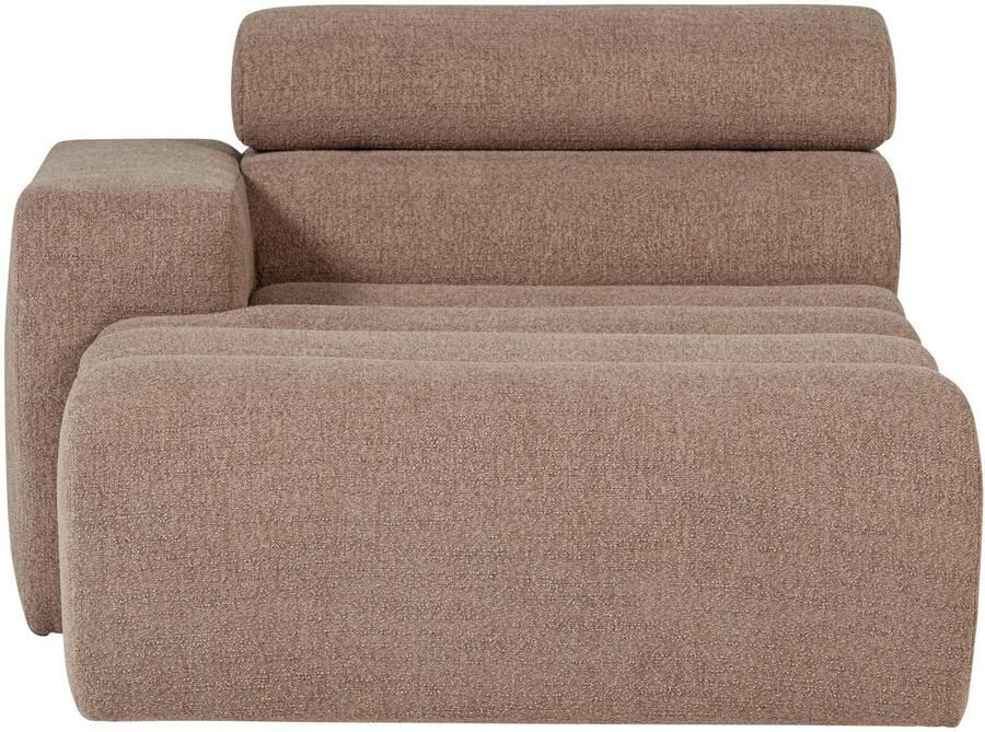 WOOOD Novi Chaise Longue Element Arm Links Polyester Taupe - Foto 2