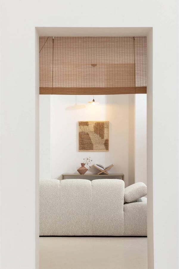 WOOOD 1 5-zits bank met arm links Mojo Bouclé Beige 74x160x97 cm - Foto 2