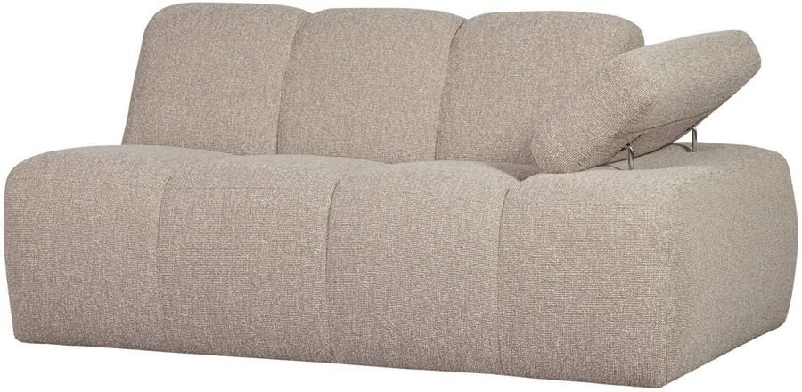 WOOOD Mojo 1 5-Zits Bank Met Arm Rechts Bouclé Beige 74x160x97 - Foto 2