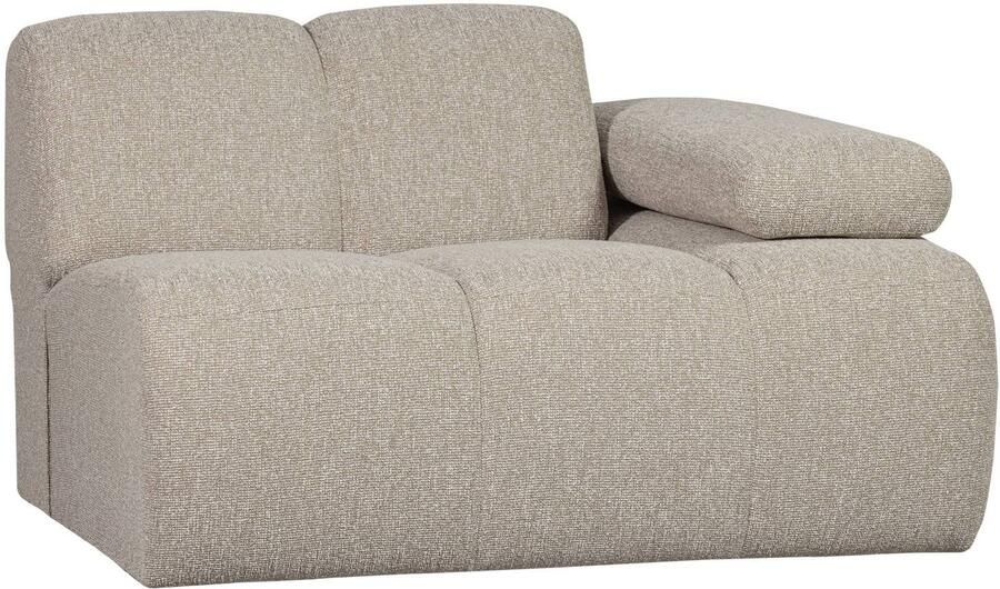 WOOOD Mojo 1-Zits Bank Met Arm Rechts Bouclé Beige 74x120x97 - Foto 3