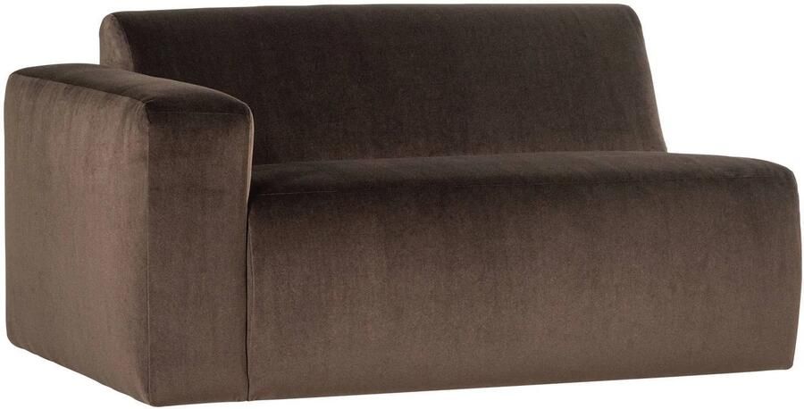 WOOOD Mojo Base 1 5-zits Bank Arm Links Velvet Bruin 74x145x97 - Foto 4