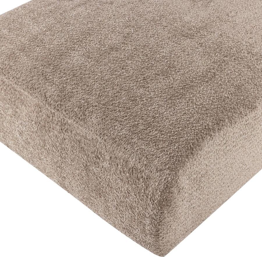 WOOOD Mojo Base Chaise Longue Bank Links Velvet Bruin 74x112x162 - Foto 2