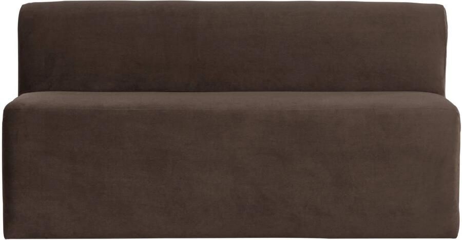 WOOOD Mojo Base Eetbank 164 cm Rugleuning Velvet Bruin 83x164x76 - Foto 2