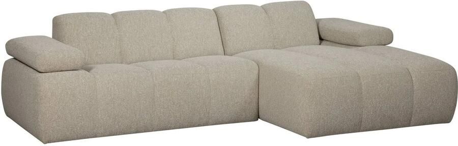 WOOOD Mojo Chaise Longue Bank Rechts Bouclé Beige Melange - Foto 3