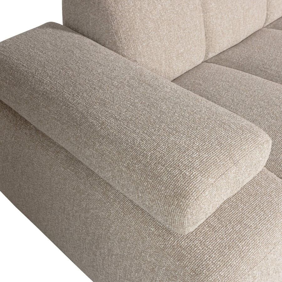 WOOOD Mojo Chaise Longue Bank Rechts Bouclé Beige Melange - Foto 2