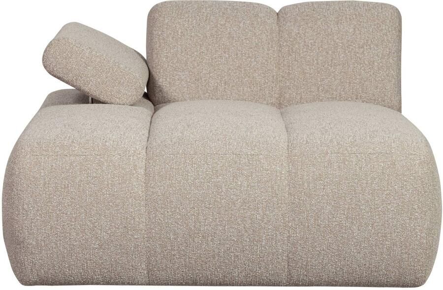 WOOOD Mojo Chaise Longue Elementenbank Links Bouclé Beige - Foto 2
