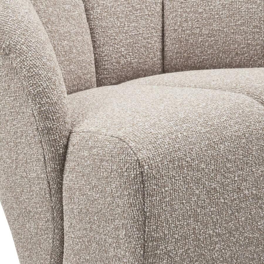 WOOOD Mojo Draaifauteuil Bouclé Stof Beige Melange 75x68x77 cm - Foto 2