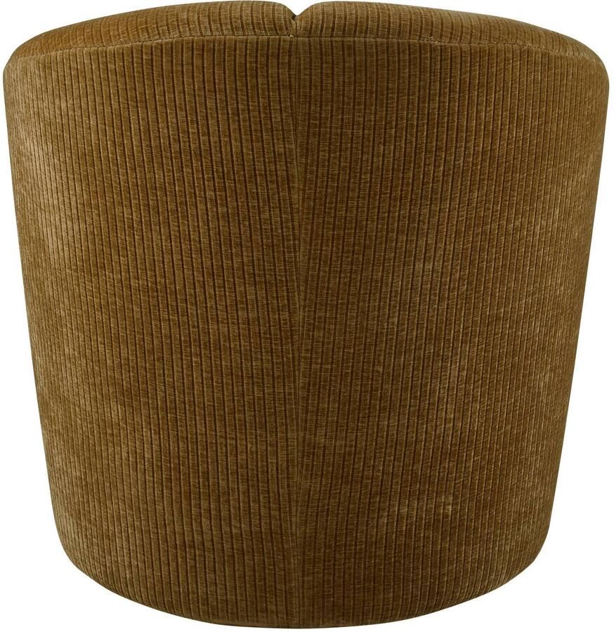 WOOOD Mojo Draaifauteuil Ribstof Honing Geel 75x68x77 cm - Foto 2