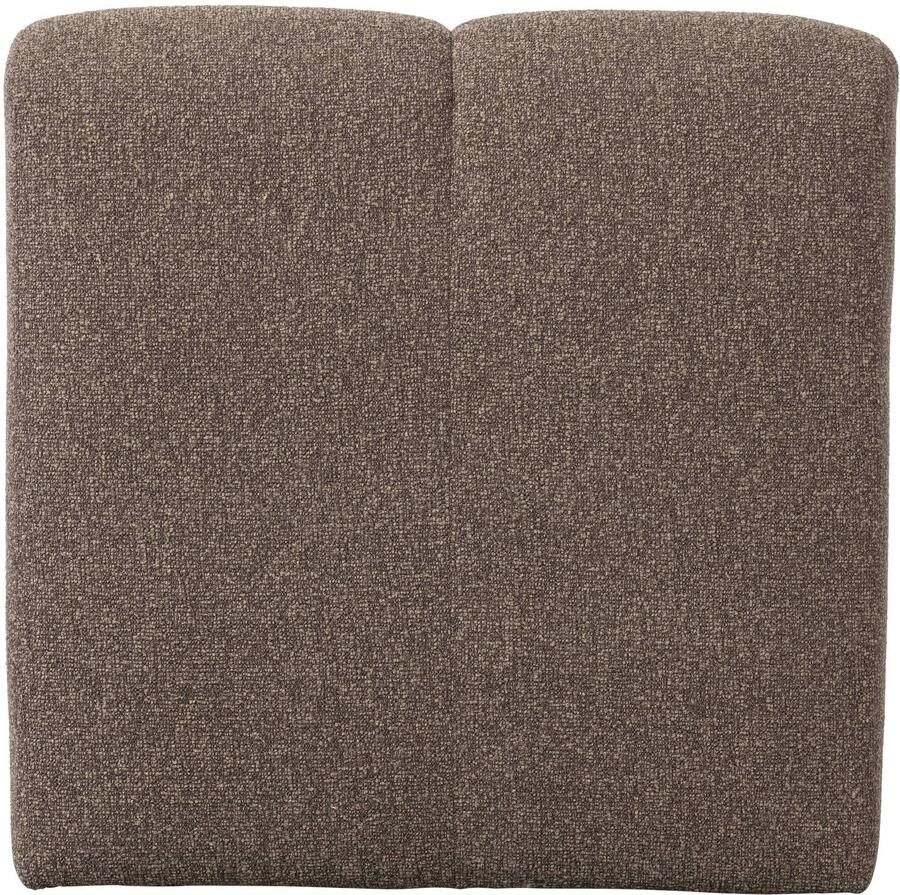 WOOOD Mojo Eetbankje Met Rugleuning Bouclé Stof Bruin Melange 83x84x73 cm - Foto 2