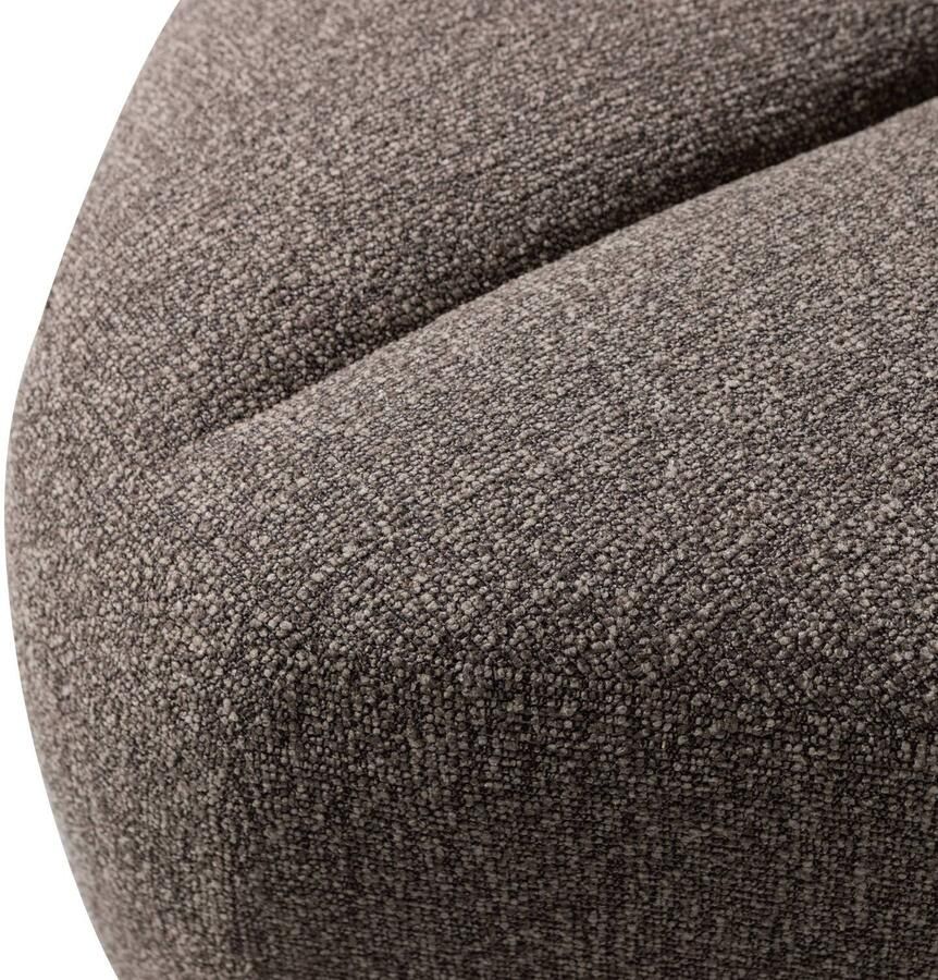 WOOOD Mojo Eetbankje Hoek Met Rugleuning Bouclé Beige Melange