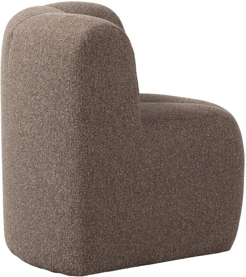 WOOOD Mojo Eetbankje Hoek Met Rugleuning Bouclé Beige Melange - Foto 2