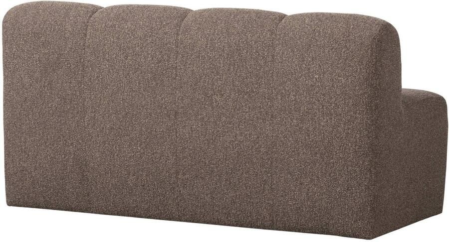 WOOOD Mojo Eetbankje Met Rugleuning Bouclé Stof Bruin Melange 83x164x73 cm - Foto 3