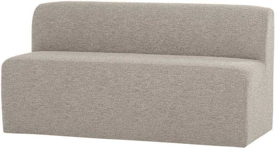 WOOOD Mojo Base Eetbank 164 cm Rugleuning Bouclé Beige 83x164x76