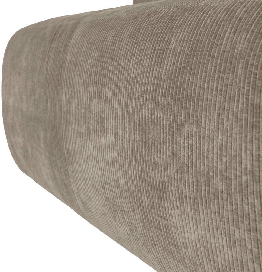 WOOOD Mojo Base Eetbank 164 cm Rugleuning Rib Donkerzand - Foto 3