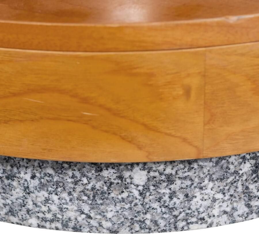 WOOOD Parasolvoet Monica Eucalyptushout 49cm Naturel - Foto 3