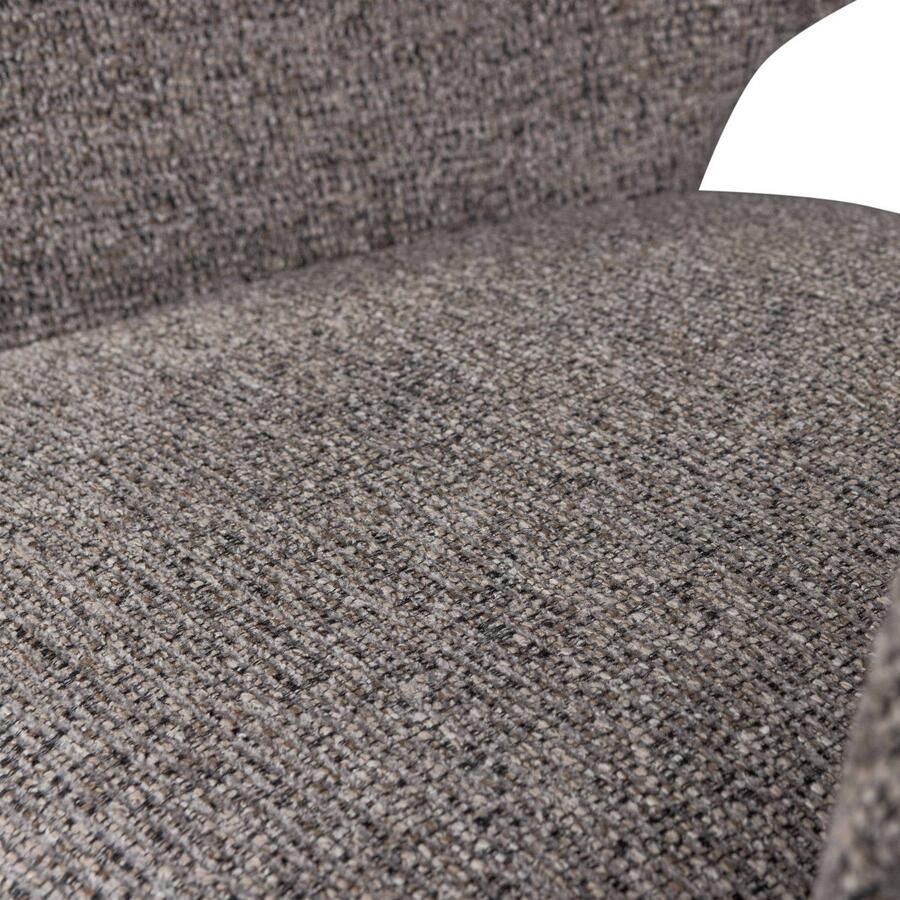 WOOOD Murat Eetkamerstoelen Houten Bruine Poot Taupe Set van 2 - Foto 2