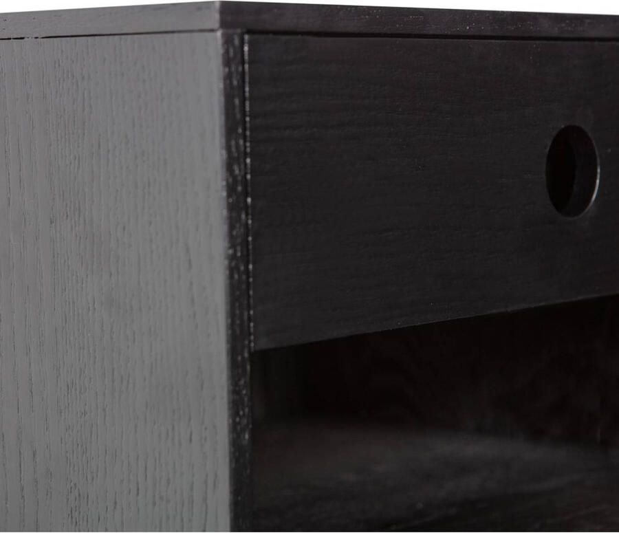 WOOOD Nancy Hangend Nachtkastje MDF Zwart 20x34x30