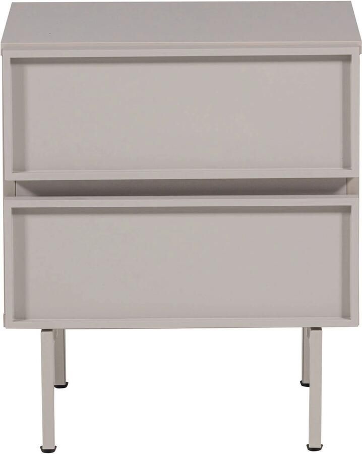 WOOOD Tours Ladekast Nachtkastje 2 Lades Melamine MDF Zand - Foto 3