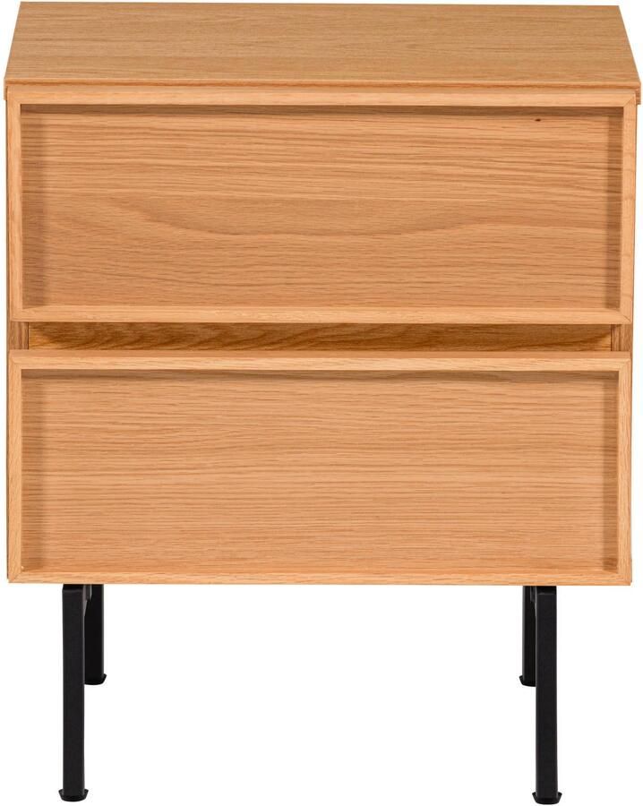 WOOOD Tours Ladekast Nachtkastje 2 Lades Melamine MDF Naturel - Foto 3