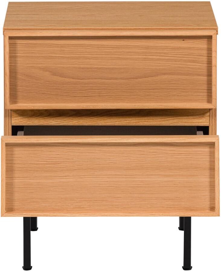 WOOOD Tours Ladekast Nachtkastje 2 Lades Melamine MDF Naturel - Foto 2