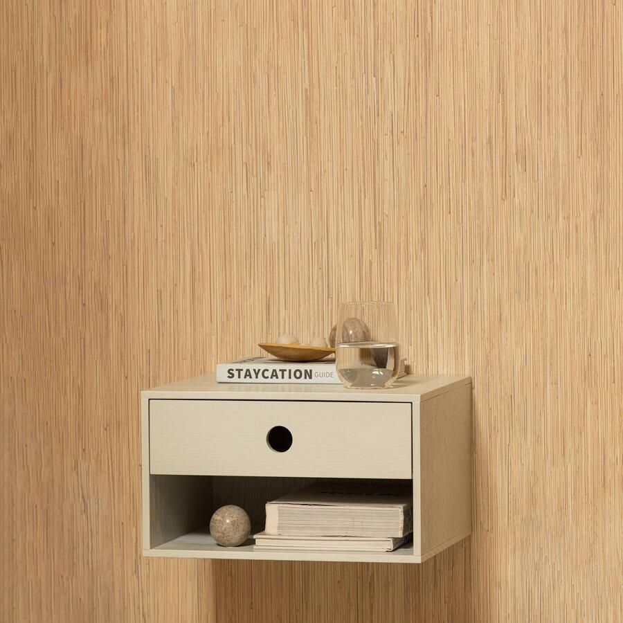 WOOOD Nancy Hangend Nachtkastje MDF Mist Grijs 20x34x30 cm - Foto 3