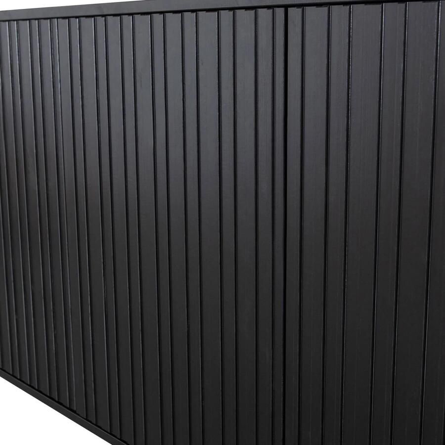 WOOOD Exclusive New Gravure Dressoir Grenen Zwart 85x200x44 - Foto 6