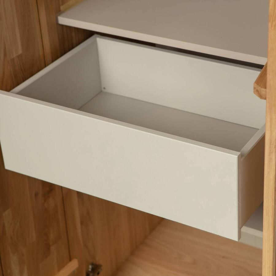 Woood Exclusive New Gravure Hoge Opbergkast B 60 cm Eiken Naturel - Foto 2