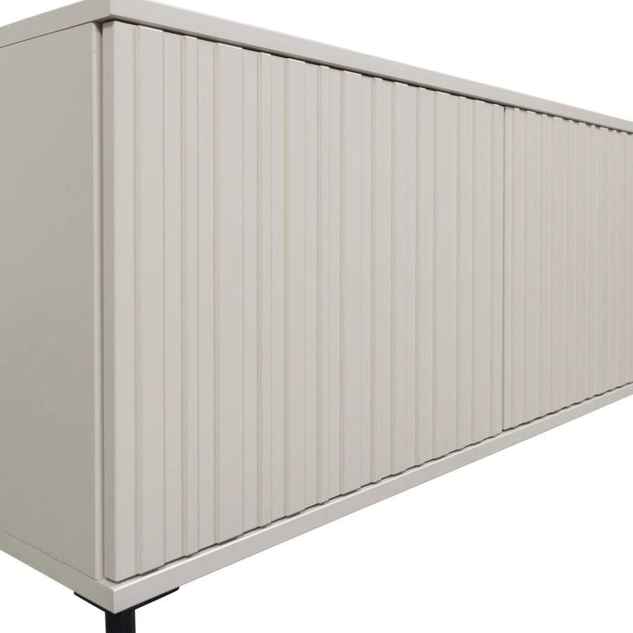 WOOOD New Gravure Tv Meubel Grenenhout Dust Beige 56x100x44 cm - Foto 3