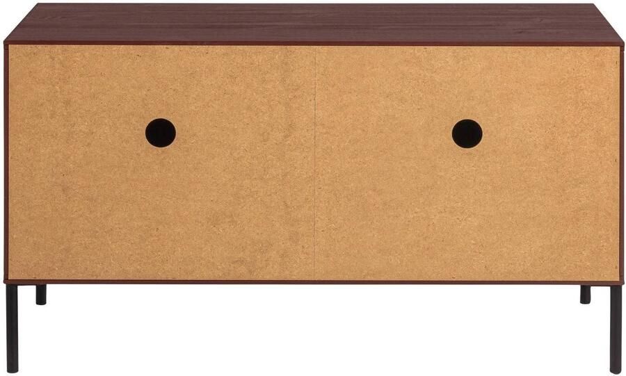 WOOOD New Gravure Tv Meubel Grenen Bordeauxrood 56x100x44 - Foto 3