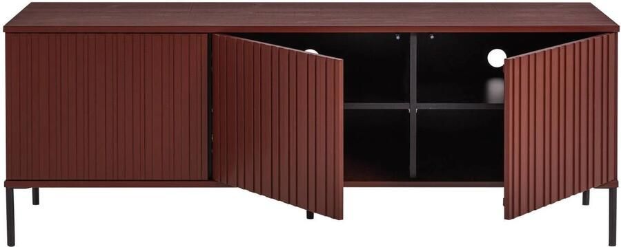 WOOOD New Gravure Tv Meubel Grenen Bordeauxrood 56x150x44 - Foto 2