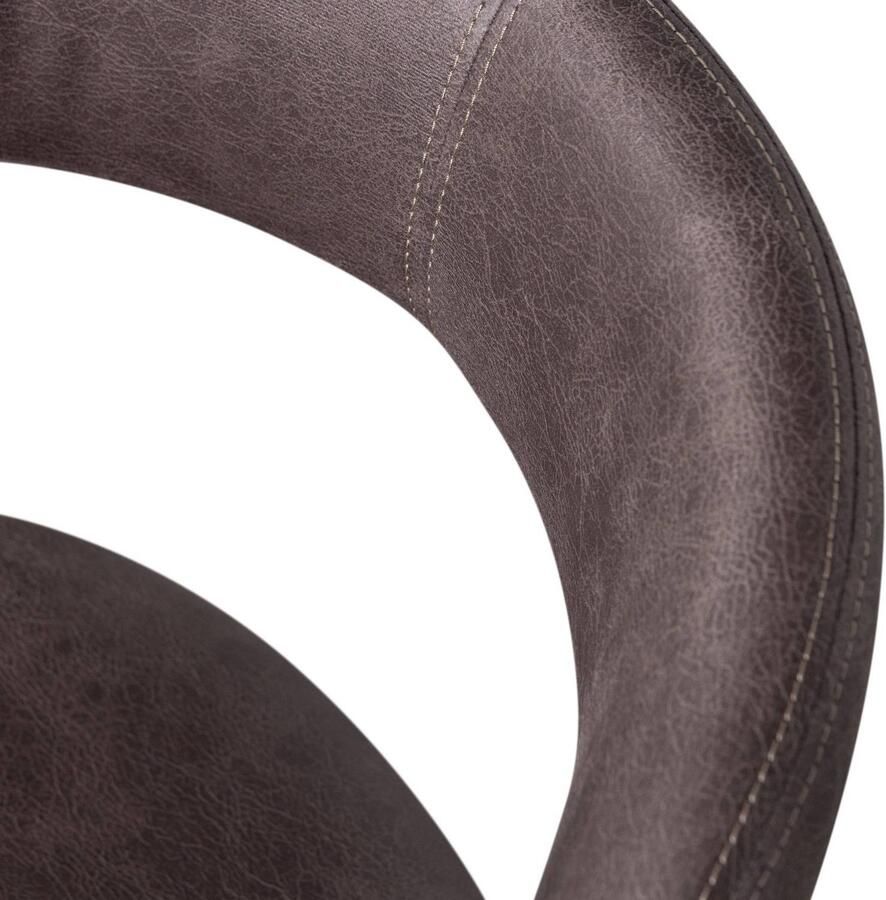 WOOOD Noble Eetkamerstoelen Polyester Zand Melange Set van 2 - Foto 2