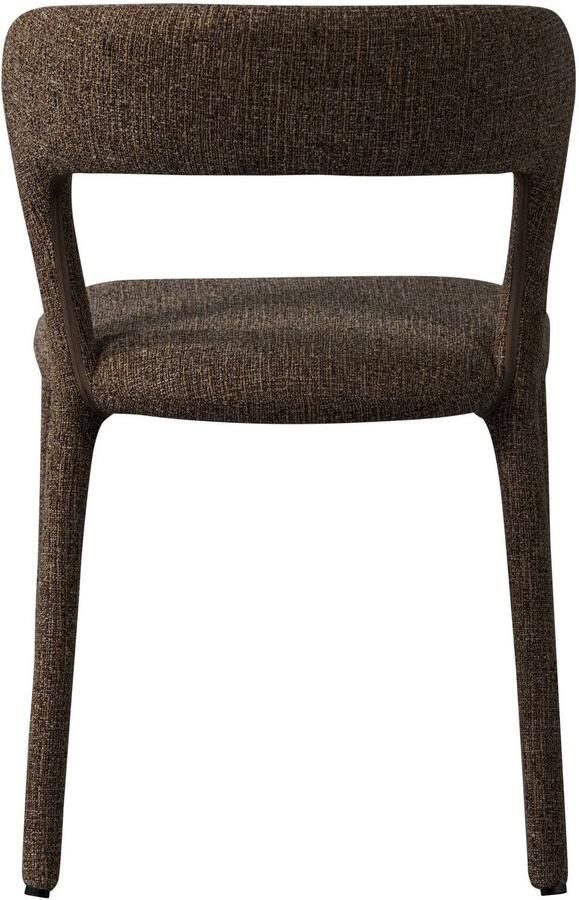 WOOOD Noble Eetkamerstoelen Polyester Zand Melange Set van 2 - Foto 3