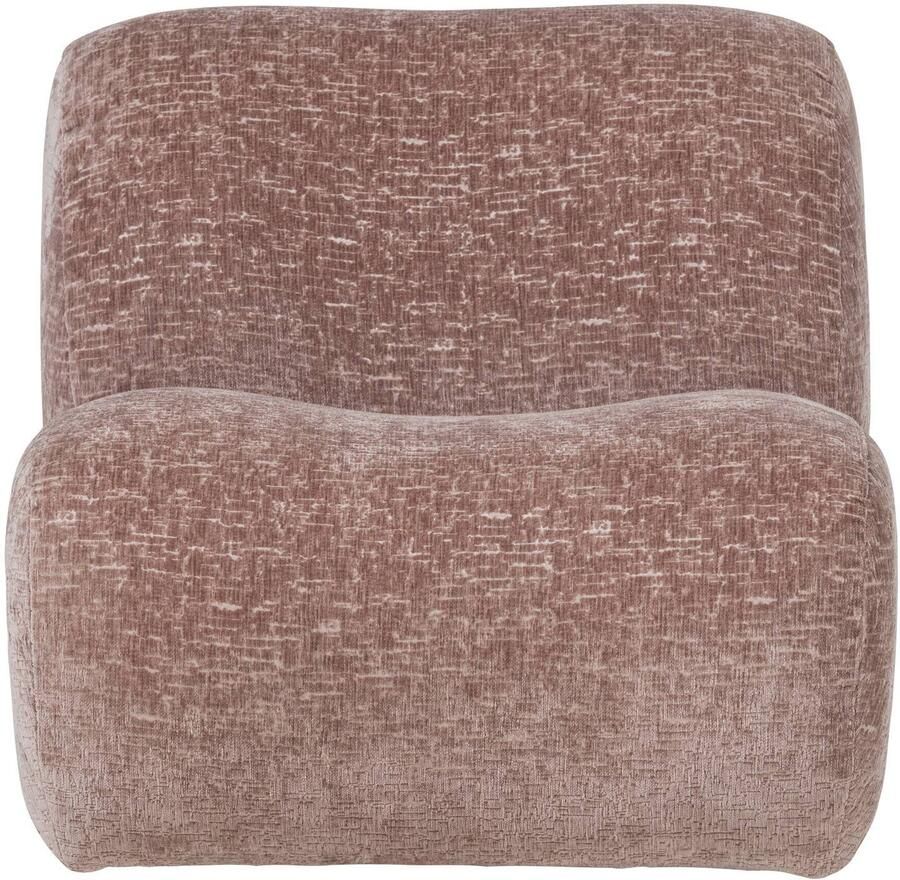 WOOOD Nomu Fauteuil Craquelé Velvet Lichtroze 74x76x92 cm