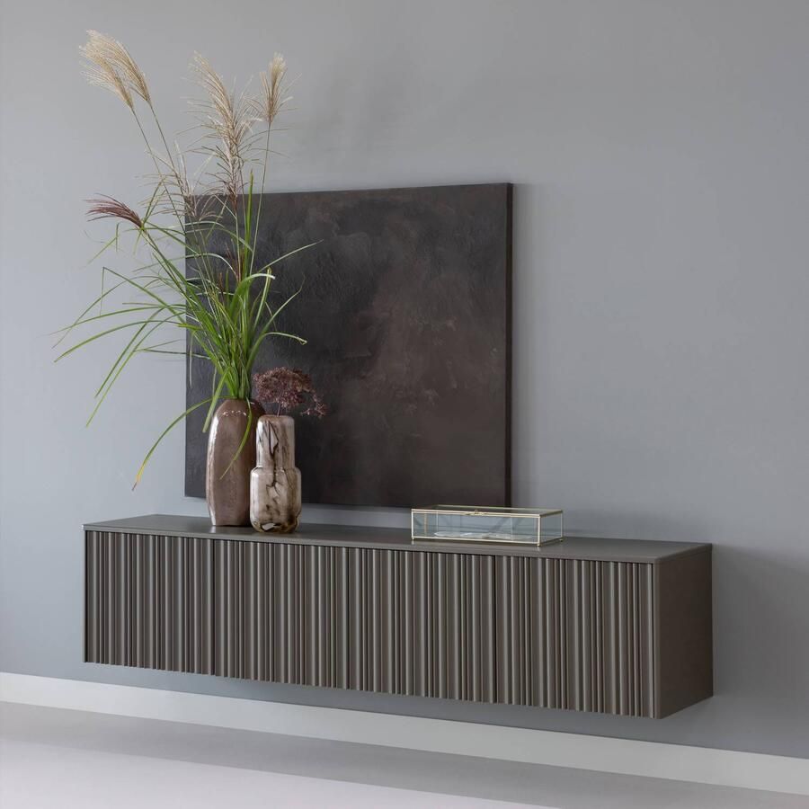 WOOOD Nova Tv Meubel 200 cm Grenen Truffel Bruin 54x200x40 - Foto 3