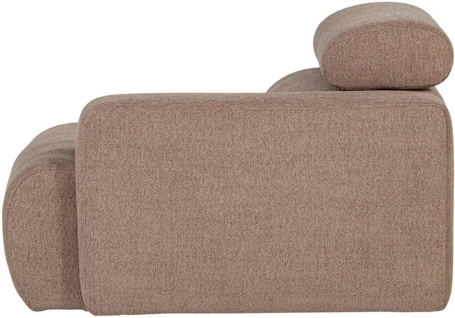 WOOOD Novi 1-Zits Element Bank Arm Rechts PES Naturel Melange