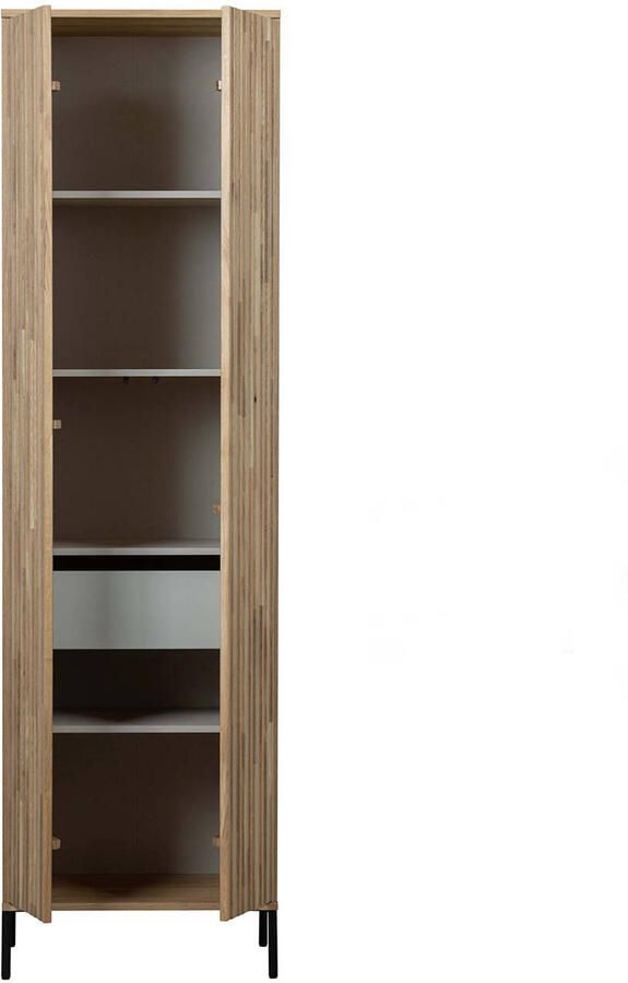 Woood Exclusive New Gravure Hoge Opbergkast B 60 cm Eiken Naturel - Foto 5