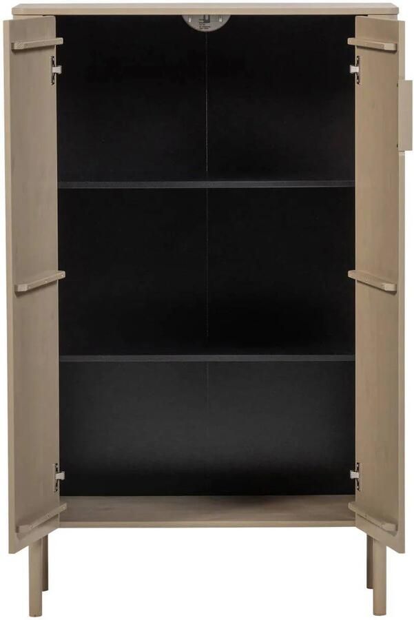 WOOOD Gunnar 2-Deurs Kast Grenen Mud -135x85x39