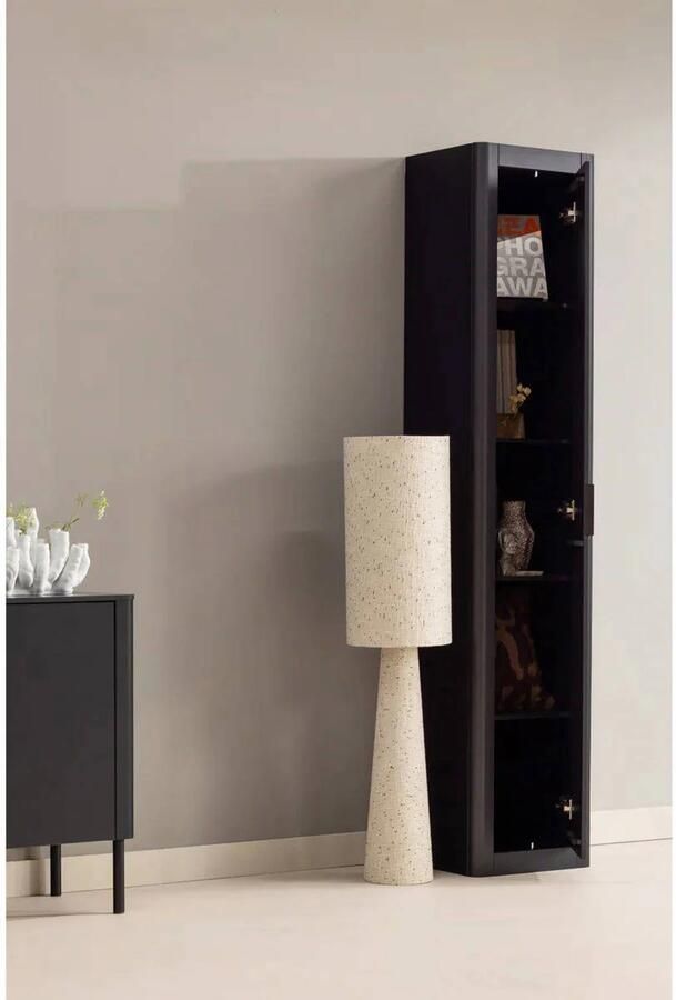 WOOOD Gunnar Smalle Hoge Kast Grenen Matzwart 217x45x39 - Foto 2