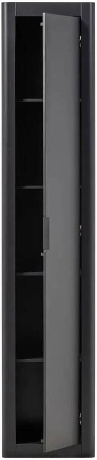 WOOOD Gunnar Smalle Hoge Kast Grenen Matzwart 217x45x39 - Foto 3