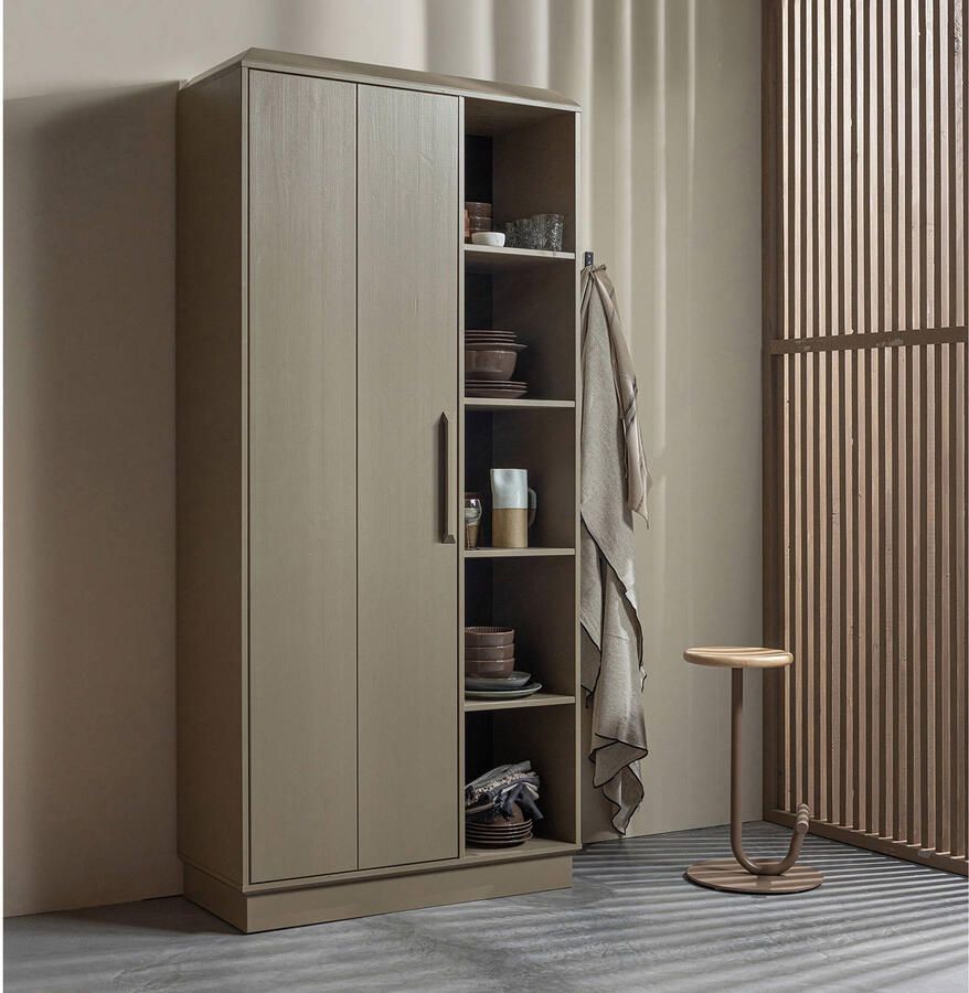 WOOOD Exclusive Opbergkast Lowen Grenenhout 221 x 100cm Mud