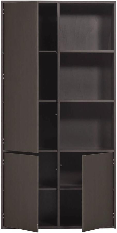 WOOOD Meggy Opbergkast Links Grenen hout Middenbruin 215x108x40 - Foto 3