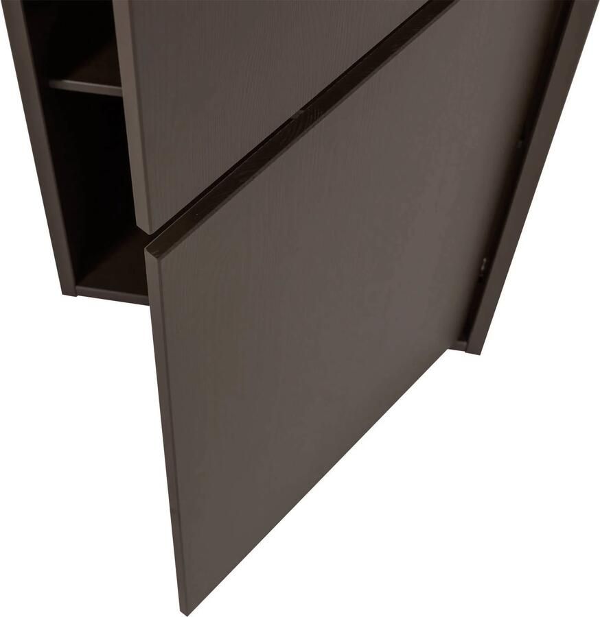 WOOOD Meggy Smalle Opbergkast Grenen hout Middenbruin 215x55x40