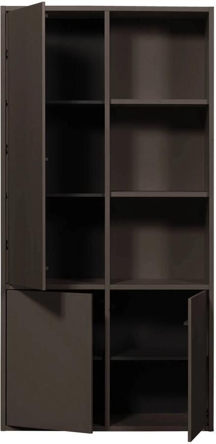 WOOOD Merel opbergkast Grenen Middenbruin 100x200x44 - Foto 3