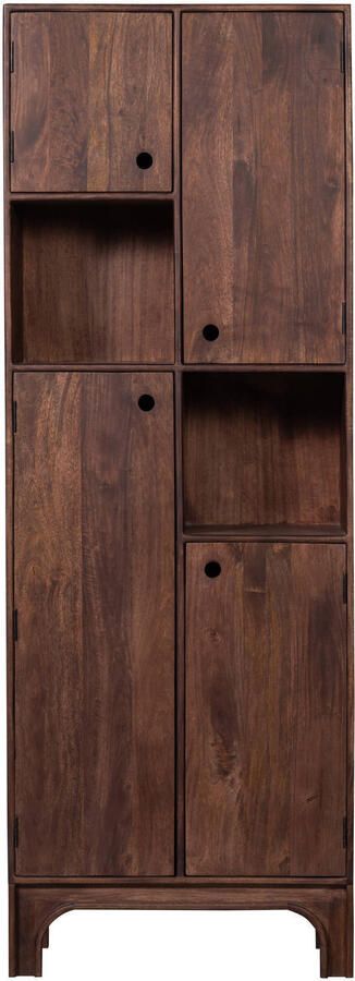 WOOOD opbergkast Staes Mango Hout Walnoot 210x75x45 cm - Foto 2