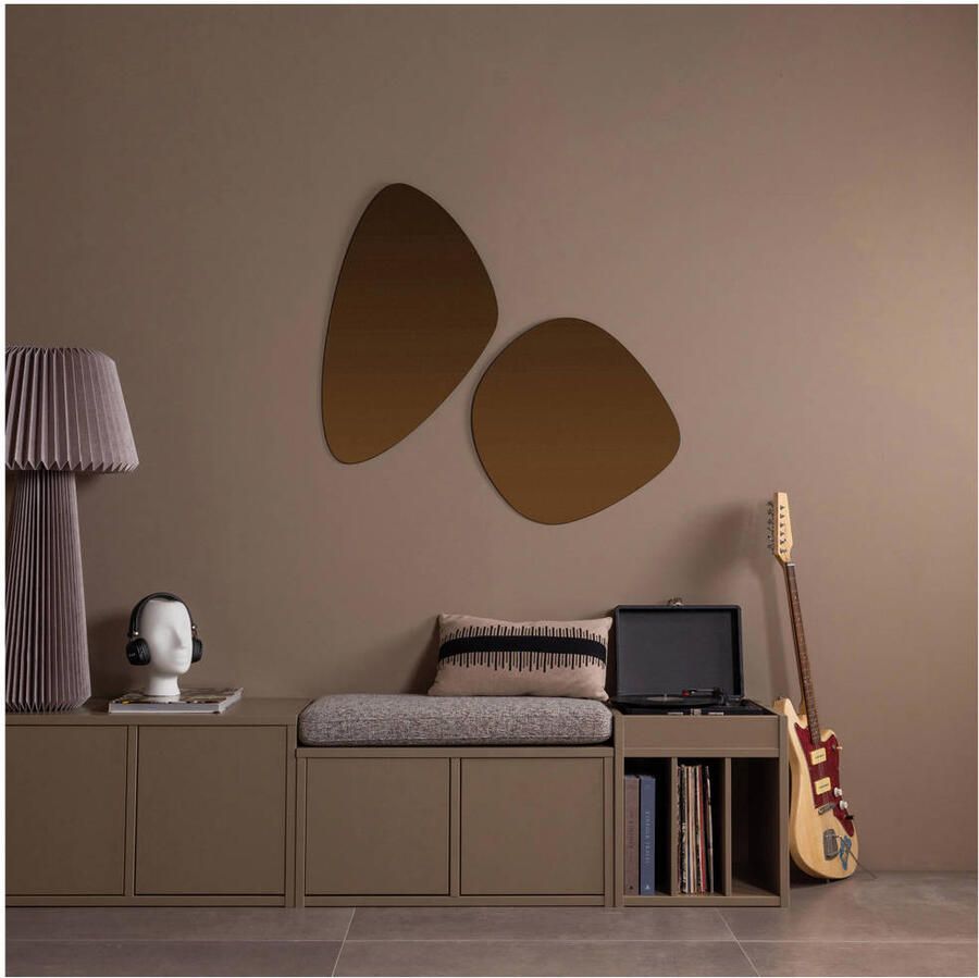 WOOOD Rek Turner platenkast Platenrek breedte 44 cm