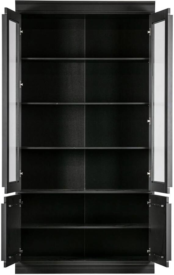 BePureHome Organize Vitrinekast Grenen Zwart 215x110x44 - Foto 5